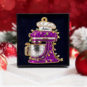Personalized Cream Mixer Baking Ornament β Custom Kitchen Christmas Keepsake