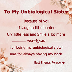 The Love Between Sisters - Personalized Bangle Bracelet Cuff For Sister, Bestie, Best Friend