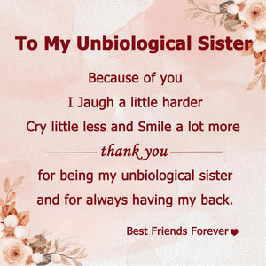 Personalized Birthstones Bracelet For Bestie, Best Friend - Thank You For Being My Unbiological Sister