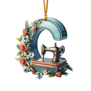 Beautiful Sewing Letter Shaped Ornament