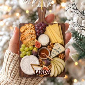 World Cuisine Platter Ornament β Personalized Christmas Tree Hanging Decoration Gift For Foodie