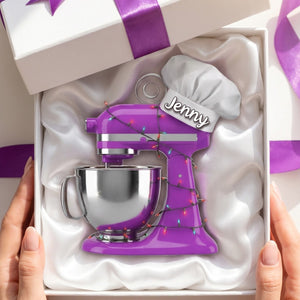 Baking Mixer Lights Ornament - Personalized Custom Shape Acrylic Ornament