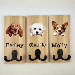 Personalised Dog Lead Hook Hanger, Dog Gift, Pet Presant