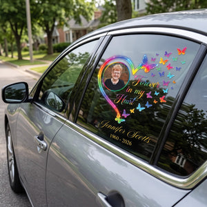 Memorial Gift For Loss Of Loved One β Personalized Decal "Forever In My Heart"