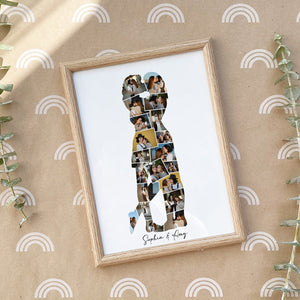 Personalized Couple Photo Collage Poster Gift
