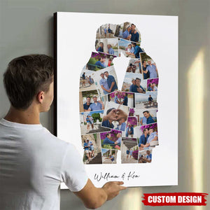 Personalized Couple Photo Collage Poster Gift