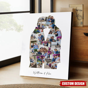 Personalized Couple Photo Collage Poster Gift