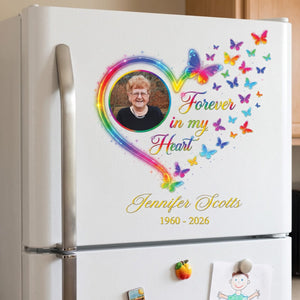Memorial Gift For Loss Of Loved One β Personalized Decal "Forever In My Heart"