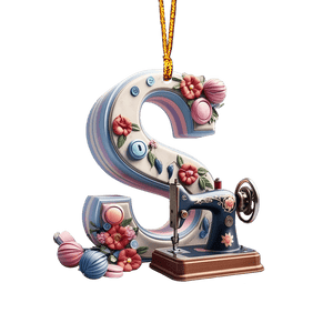 Beautiful Sewing Letter Shaped Ornament
