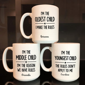 Who Makes The Rules - Personalized Ceramic Coffee Mug