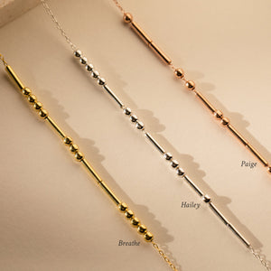 Personalized Morse Code Necklace With Name Or Hidden Message