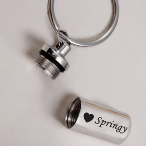 Personalized Pet Memorial Dog Paw Pet Urns Keychain