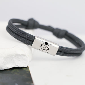 Personalized Sailing Rope Bracelet For Couples