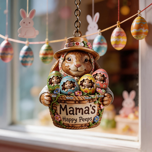 Easter Eggs Keychain - Personalized Gifts For Mom,Grandma Keychain