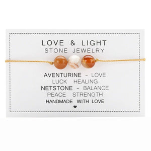 Crystal Bracelet - Real Crystal Jewellery - String Crystal Bracelet - Energy Bracelet