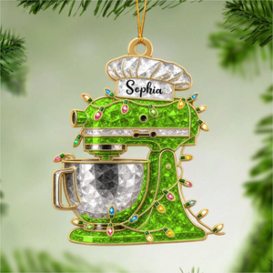 Personalized Cream Mixer Baking Ornament β Custom Kitchen Christmas Keepsake