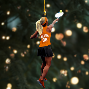 Personalized Christmas Ornament-Great Gift Idea For Tennis Lovers