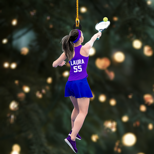 Personalized Christmas Ornament-Great Gift Idea For Tennis Lovers
