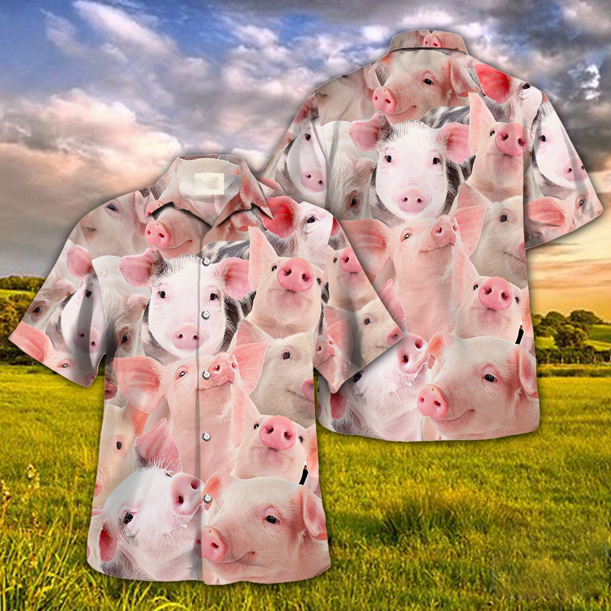 Farm Animal Hawaiian Shirt