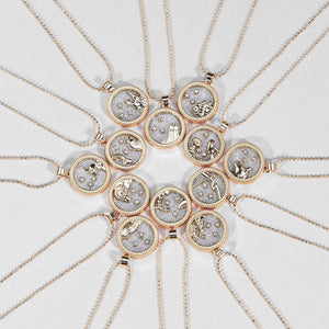 Virgo-12 Constellation Zodiac Sign Necklace