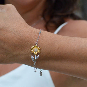 To My Best Friend-Custom Sunflower Bracelet