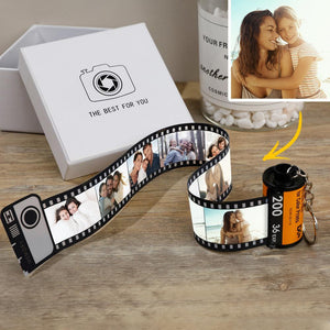 Custom Colorful Camera Roll Keychain Romantic Gifts