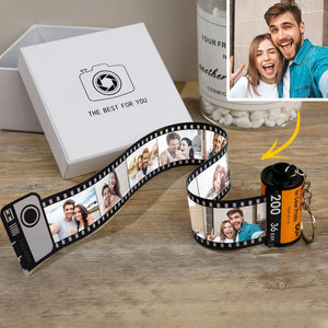 Custom Colorful Camera Roll Keychain Romantic Gifts