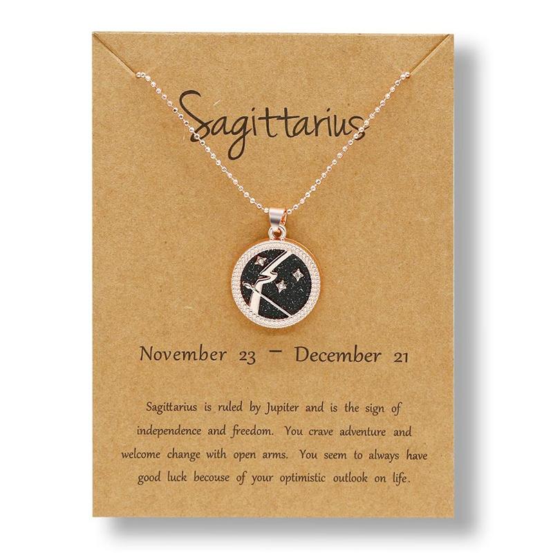 12 Constellation Zodiac Sign Necklace