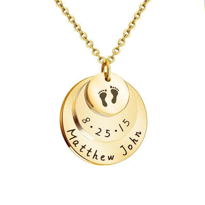 Mother's Day Gift Personalized gift commemorate baby moment mother necklace