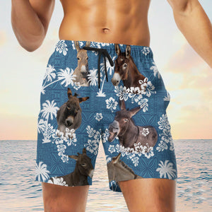 mule Blue Tribal Shorts