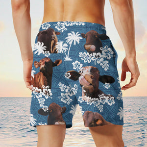 santa gertrudis Blue Tribal Shorts