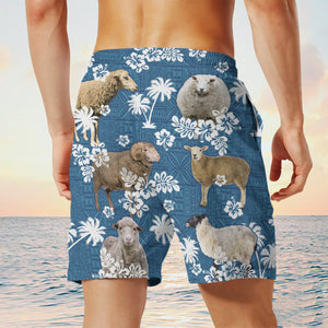sheep Blue Tribal Shorts