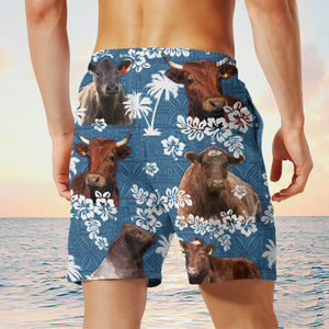 shorthorn Blue Tribal Shorts