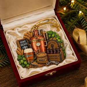 Personalized Beer Christmas Ornament Gift for Home Brewer