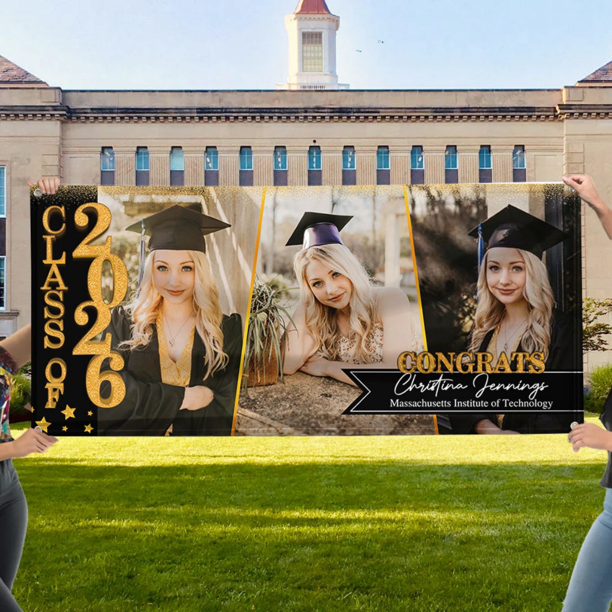 Congratulations Class Of 2026 - Graduation Banner - Unique Graduation Gift - Personalized Door Banner