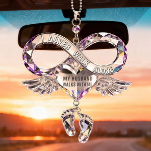 I NEVER WALK ALONE Personalized Infinity Love Keepsake Ornament