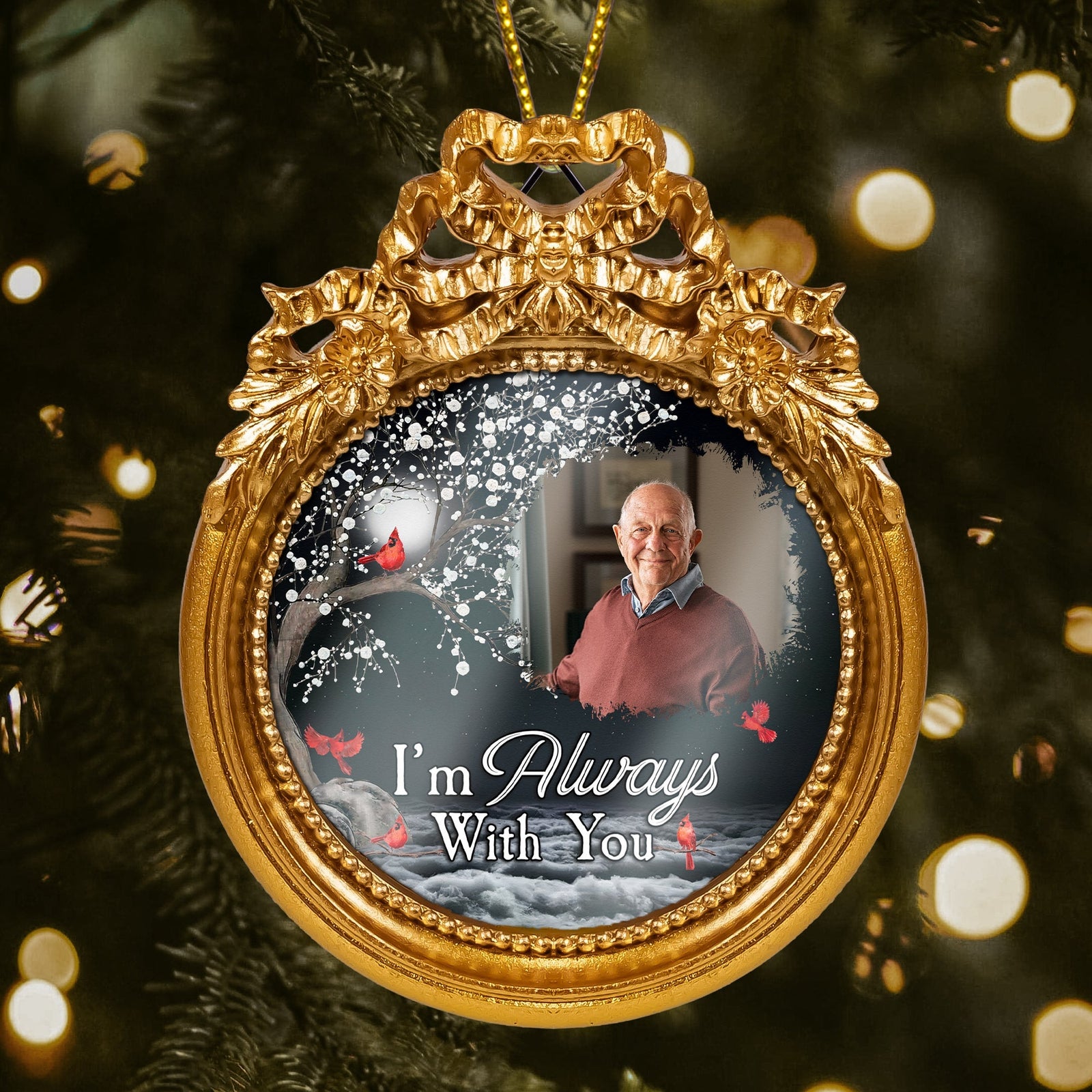 Memorial Gift I'm Always With You - Personalized Vintage Picture Frame