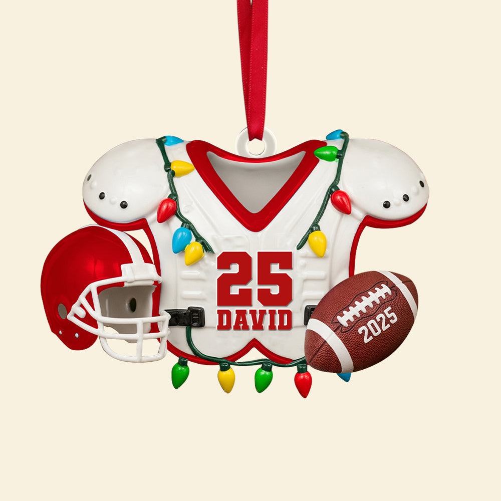 Personalized Gifts For American Football Lovers Christmas Acrylic Ornament