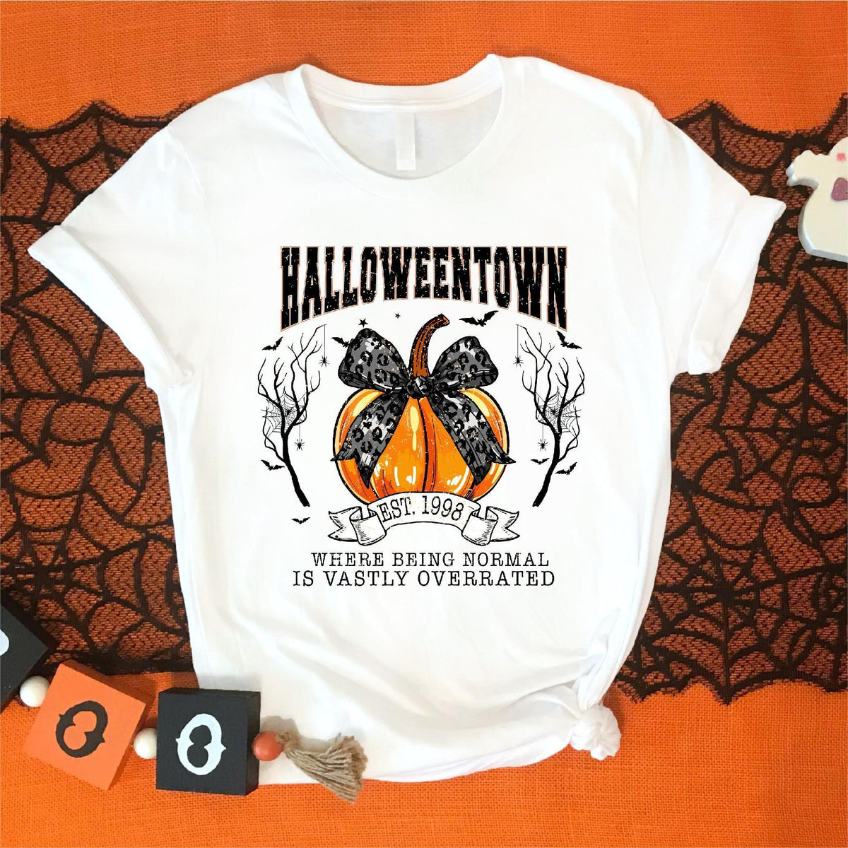 Personalized Halloweentown Pumpkin Pure cotton T-Shirt Halloween Party