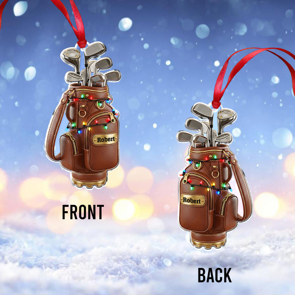 Golf Christmas Ornament - Personalized Gift For Golfers
