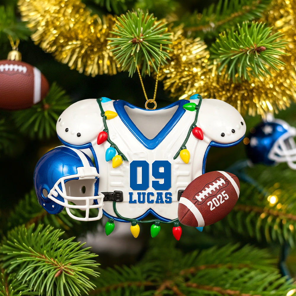 Personalized Gifts For American Football Lovers Christmas Acrylic Ornament