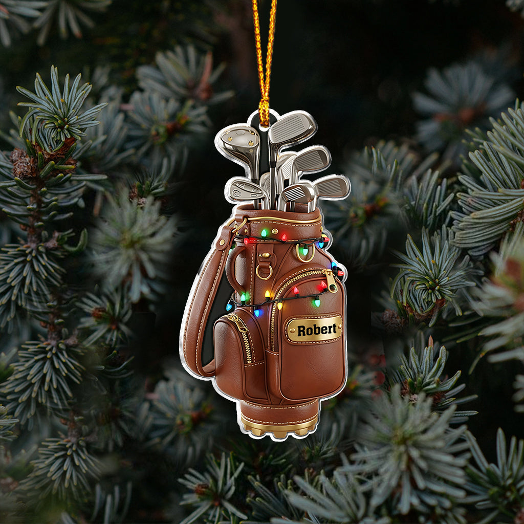 Golf Christmas Ornament - Personalized Gift For Golfers