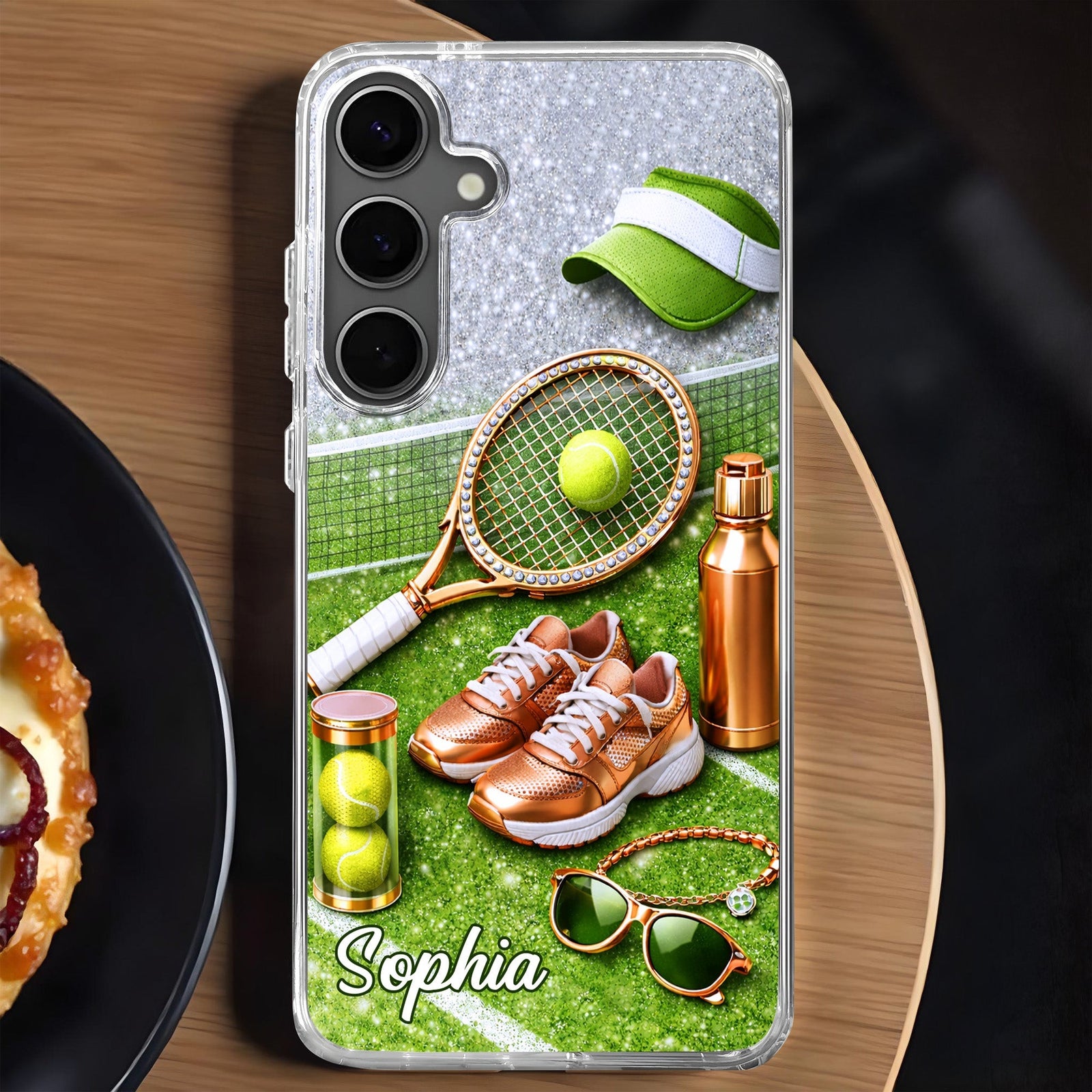 Game Set Match - Personalized Clear Phone Case, Gift For Tennis Lovers