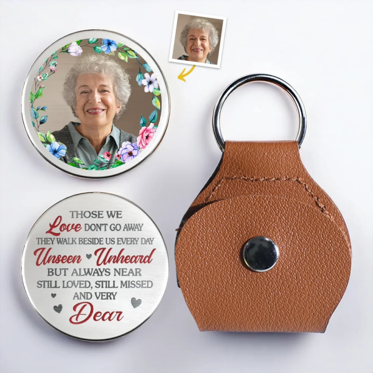 I Will Carry Your Memory With Me - Memorial Personalized Keychain Pocket Hug