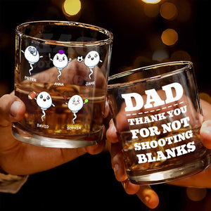 Customizable Characters With Sports Balls, Personalized Whiskey Glass Gift For Dad