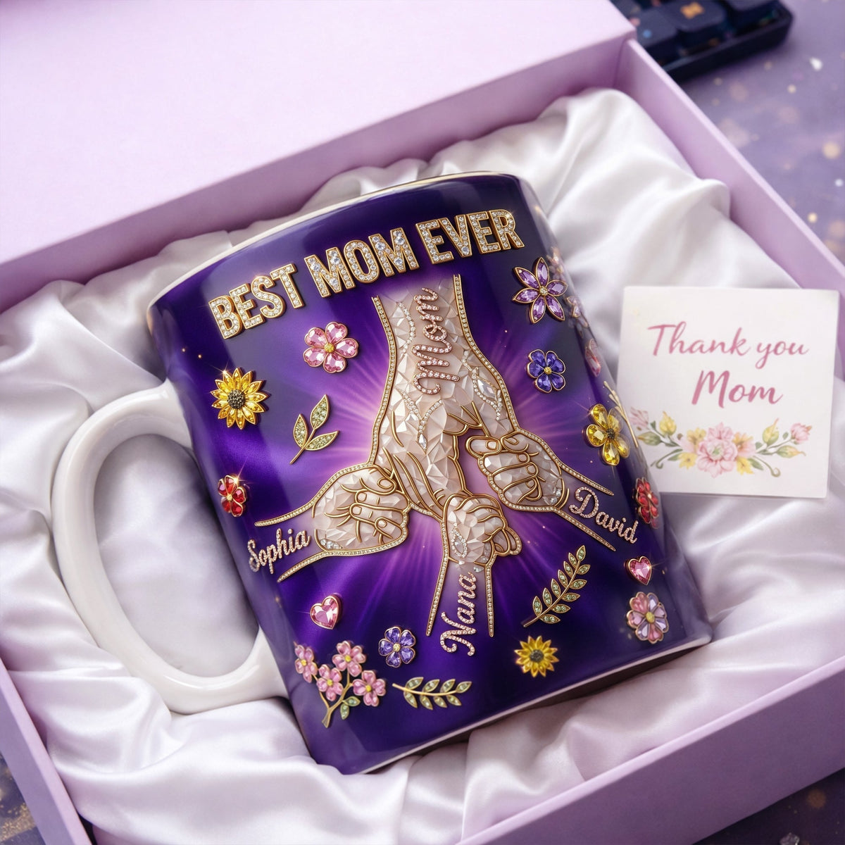Best Mom Ever Pinky Promise Mom Coffee Mug - Personalized Gift For Mom