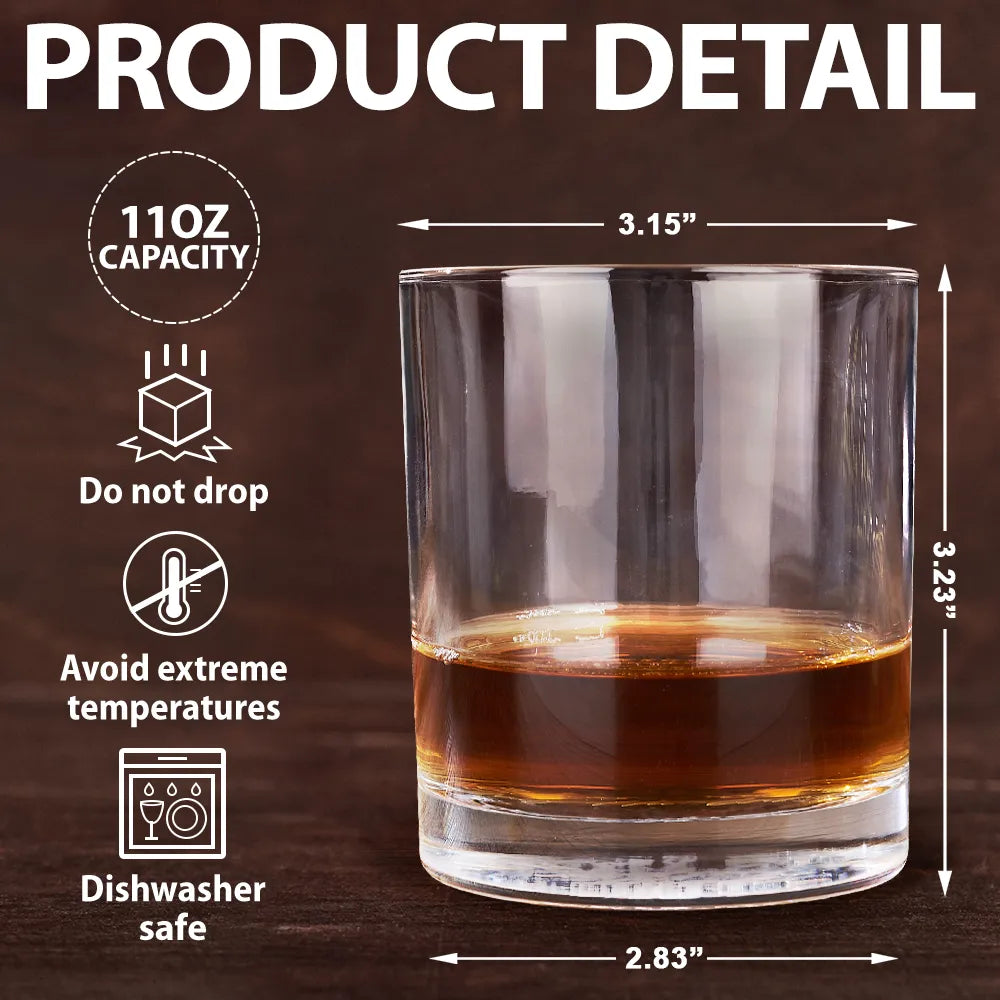 Legend Husband Dad Grandpa - Personalized Whiskey Glass