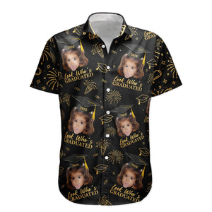 Vintage Childhood Themed Personalized Hawaiian Shirt - Graduation Matching Shirt With Childhood Photo