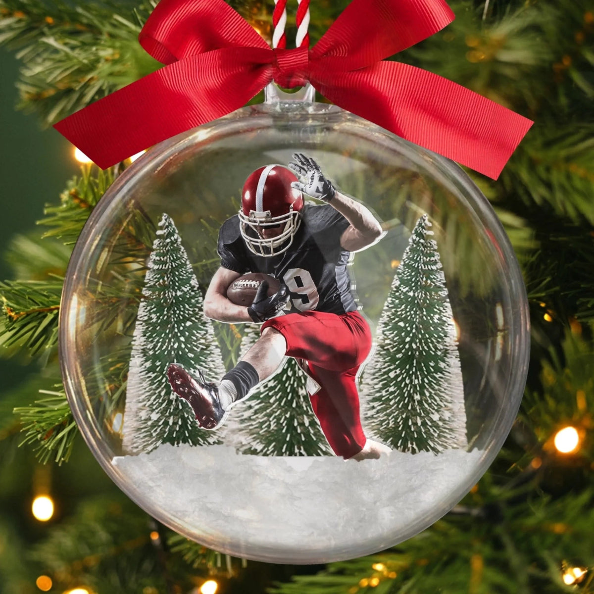 Custom Photo Acrylic Ball Ornament - Personalized Christmas Birthday Gifts For Besties, Sisters, BFF, Family, Yourself - Doing What I Love Most