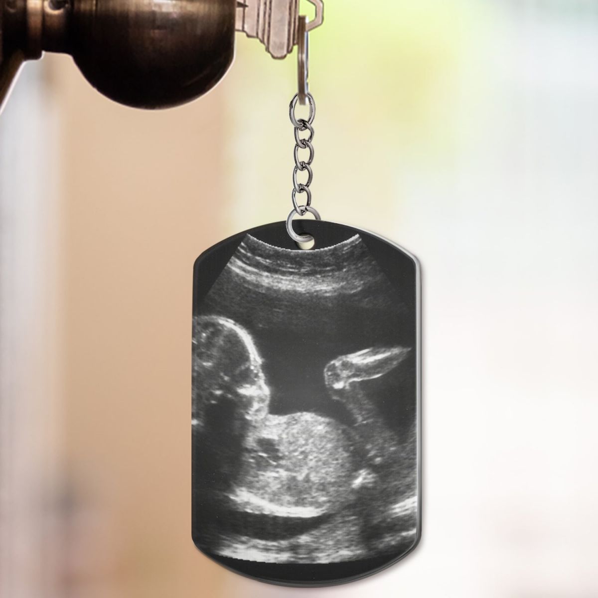 To Daddy/Mommy Now You Can Carry Me Too-Personalized Keychain Gift For New Parents